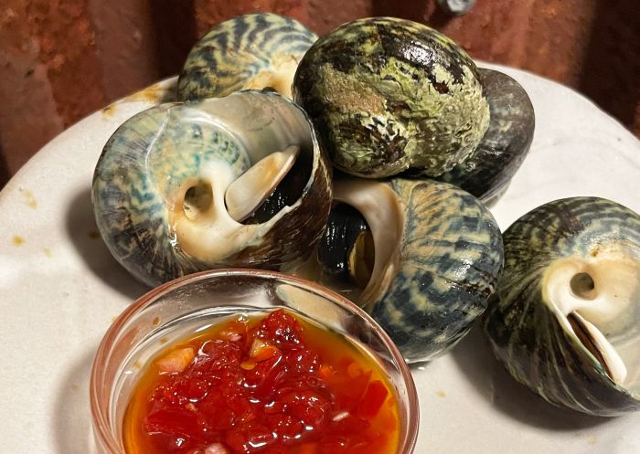 Bush, Redfern - Credit: Bush Dish of snails with native chilli, Bush