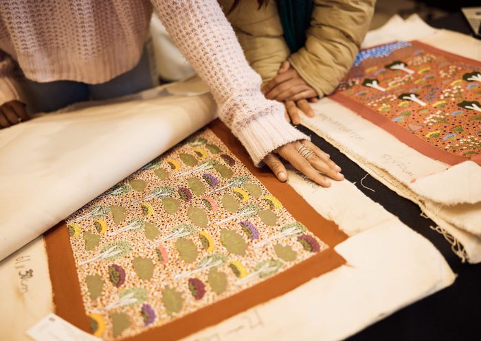 Visitors explore, National Indigenous Art Fair, The Rocks